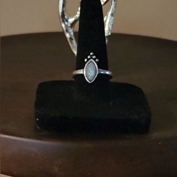 italy Jewelry - Vintage Sterling Silver Marquise Opal Ring – Italy Made, Sicilian Jewelry